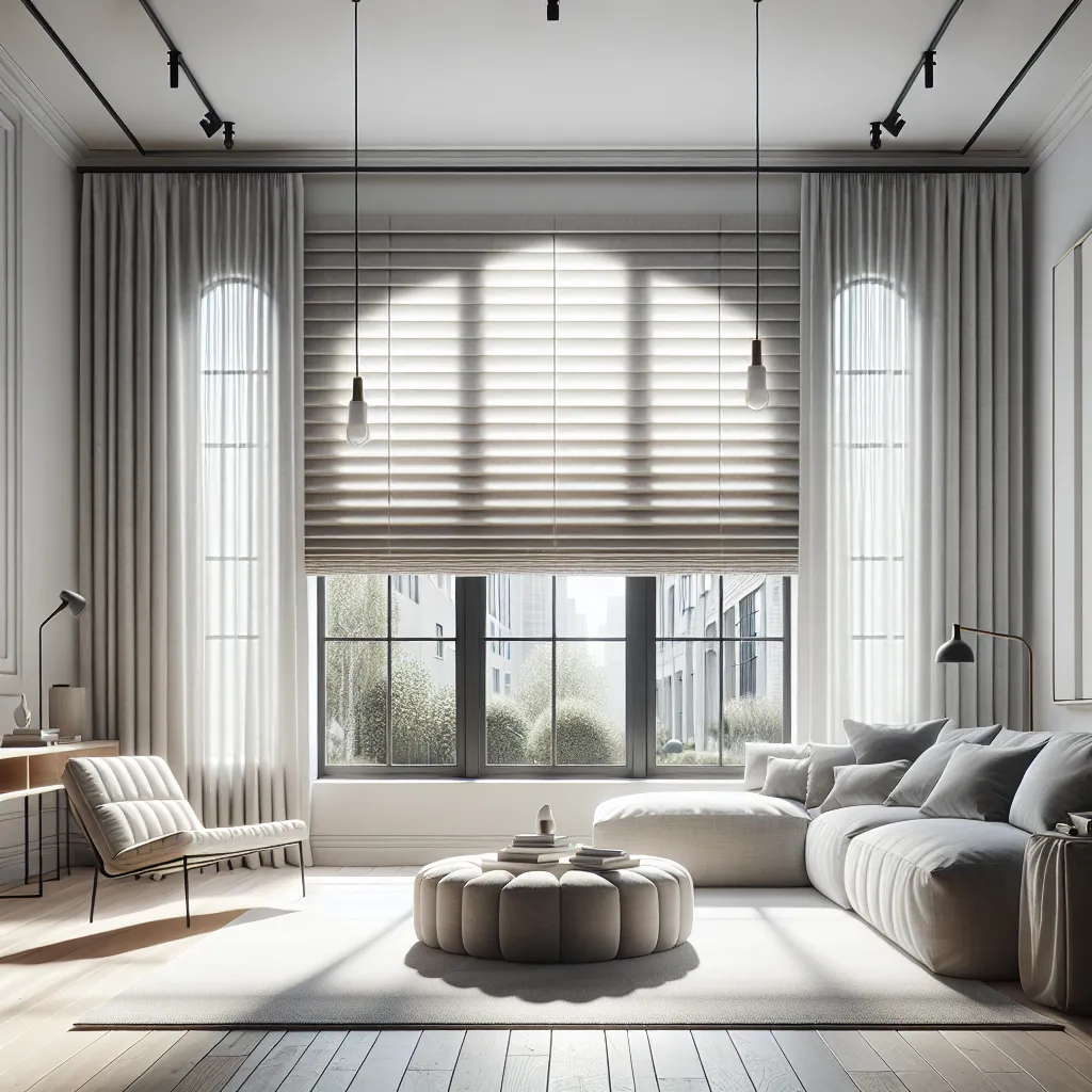 Hobbled Roman Shades